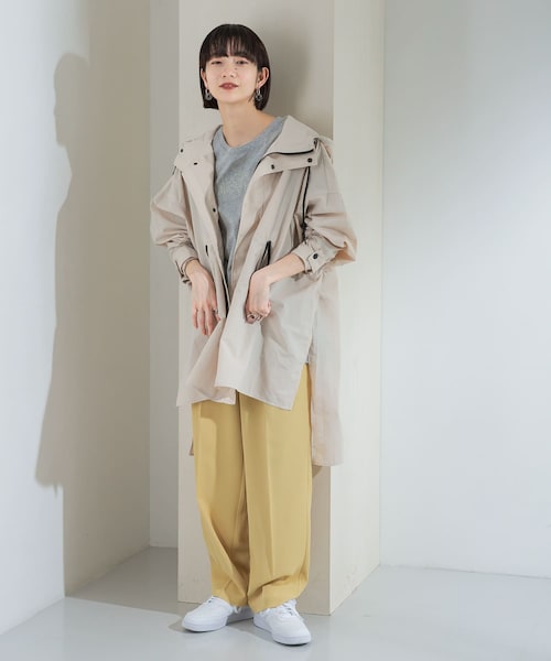 KBF（ケイビーエフ）の「BIGマウンテンパーカー（マウンテンパーカー・レディース・KHAKI/L.GREIGE/CAMEL・one）」の7枚目の写真