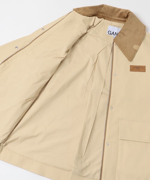 URBAN RESEARCH（アーバンリサーチ）の「GANNI　Heavy Twill Midi Jacket（カバーオール・レディース・Pale Khaki・S/M）」の6枚目の写真