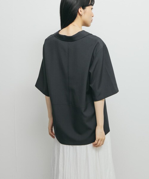 KBF（ケイビーエフ）の「ハーフスリーブルーズジャケット（テーラードジャケット・レディース・CHARCOAL/MOCHA・one）」の7枚目の写真