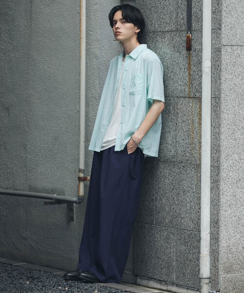 SENSE OF PLACE by URBAN RESEARCH(センスオブプレイスバイアーバンリサーチ)の「サイドタックワイドスラックス(その他パンツ・メンズ・IVORY/BLACK/NAVY・M/L)」の22枚目の写真