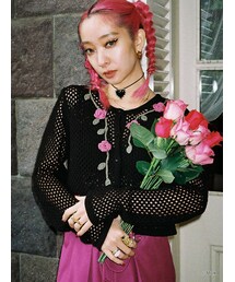 MILK | MILK ローズニットカーデ【コラボ】(カーディガン/ボレロ)