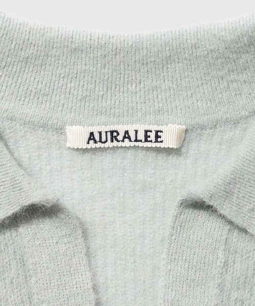 ADAM ET ROPE'(アダムエロペ)の「【AURALEE/オーラリー】BABY SURI ALPACA SHEER KNIT SKIPPER POLO(ニット/セーター・メンズ・グリーン/ネイビー/レッド・3/4)」の20枚目の写真