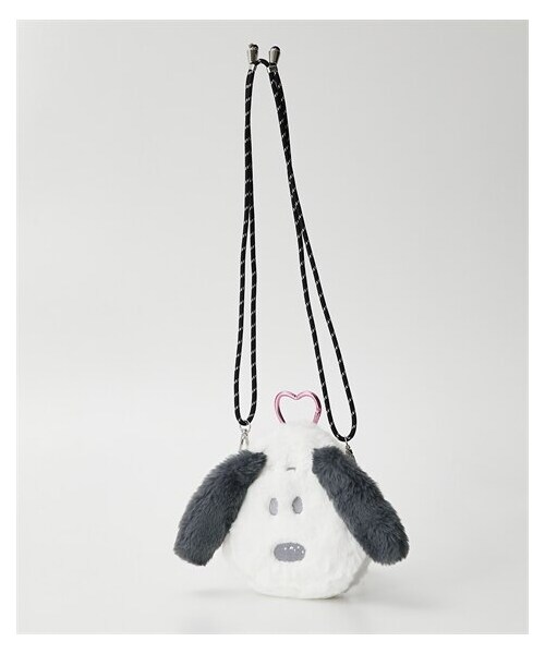 nissen（ニッセン）の「スヌーピー　２WAYフェイスショルダーバッグ（ハートカラビナ付）（ショルダーバッグ・メンズ・アイボリー×グレー/アイボリー×グレージュ・Y）」の3枚目の写真