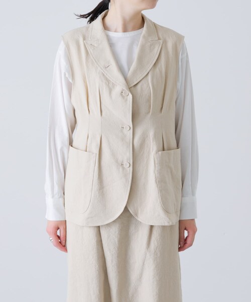 かぐれ（カグレ）の「susuri　クリケットベスト（ベスト・レディース・beige・1）」の10枚目の写真