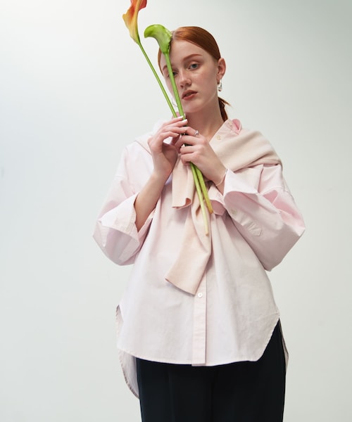 URBAN RESEARCH（アーバンリサーチ）の「new basic　ガーメントダイオーバーシャツ（シャツ/ブラウス・レディース・SAGE/PINK/IVORY・FREE）」の4枚目の写真