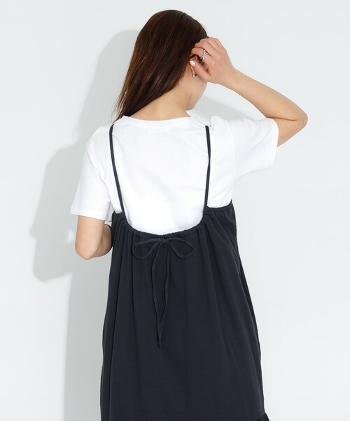 URBAN RESEARCH Sonny Label（アーバンリサーチサニーレーベル）の「シフリーコットンキャミワンピース（ワンピース・レディース・ブラウン/ブラック/オフ・FREE）」の17枚目の写真