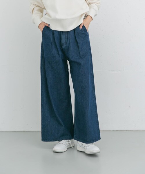 EKAL（エカル）の「バギータックデニム（デニムパンツ・レディース・O.W/USED・one/S/M）」の9枚目の写真