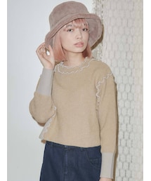 merry jenny | メローアシメショートニット(ニット/セーター)