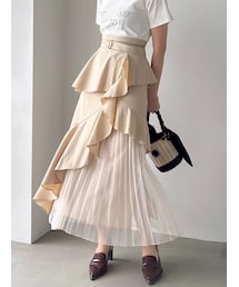 dazzlin | 【追加生産分/新色追加】アシメプリーツマーメイドスカート(スカート)