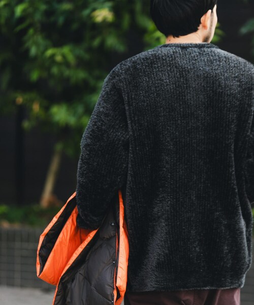 EKAL（エカル）の「OCTAカーディガン（カーディガン/ボレロ・メンズ・ブラック/グレー・M/L）」の9枚目の写真