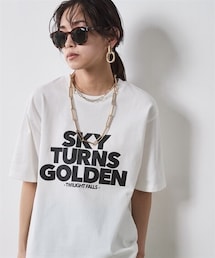 CHIC STYLE | 綿100％ロゴプリントTシャツ＜大きいサイズ有＞シックスタイル(Tシャツ/カットソー)