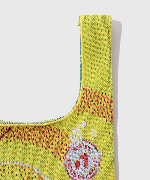 ADAM ET ROPE'（アダムエロペ）の「【TOLQ/トルク】Knit Snack Package Bag（トートバッグ・メンズ・イエロー・F）」の6枚目の写真