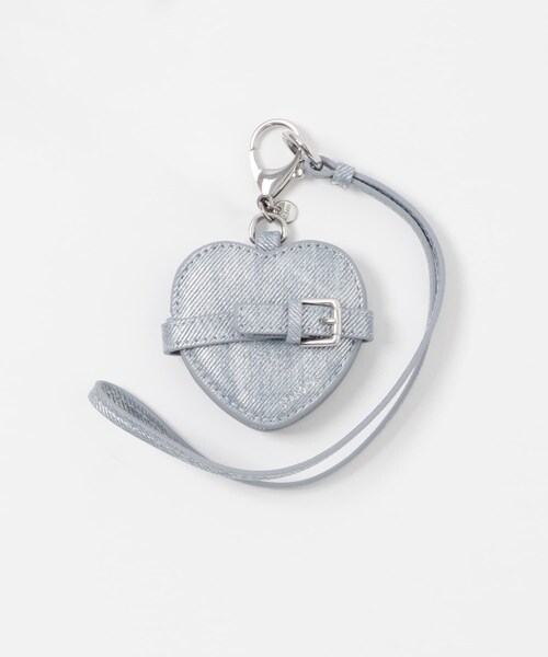 KBF（ケイビーエフ）の「STAND OIL　BELTED MIRROR KEYRING（キーホルダー・レディース・CAMEL/SLV DENIM/BLACK・One）」の2枚目の写真