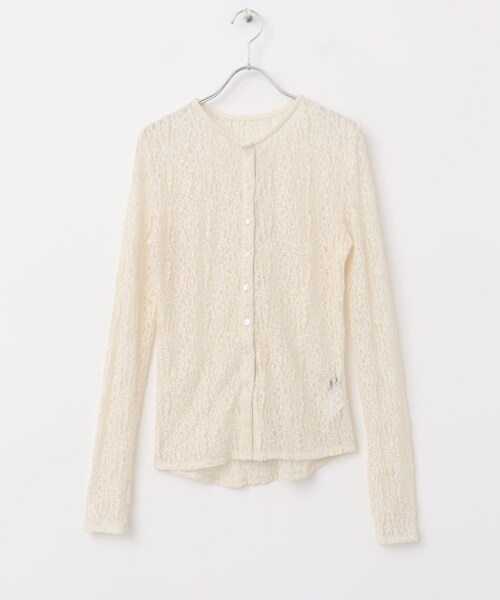 URBAN RESEARCH ROSSO（アーバンリサーチロッソ）の「ラメレースカットソー（Tシャツ/カットソー・レディース・IVORY/BLACK・FREE）」の11枚目の写真