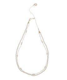 LAGUNAMOON | LADY2連パールチェーンショートネックレス(ネックレス)