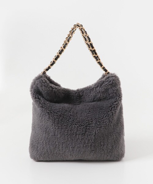 URBAN RESEARCH ROSSO（アーバンリサーチロッソ）の「VIOLA d’ORO　エコファーショルダーS（ショルダーバッグ・レディース・dgray/brown/offwhite/blue・-）」の12枚目の写真