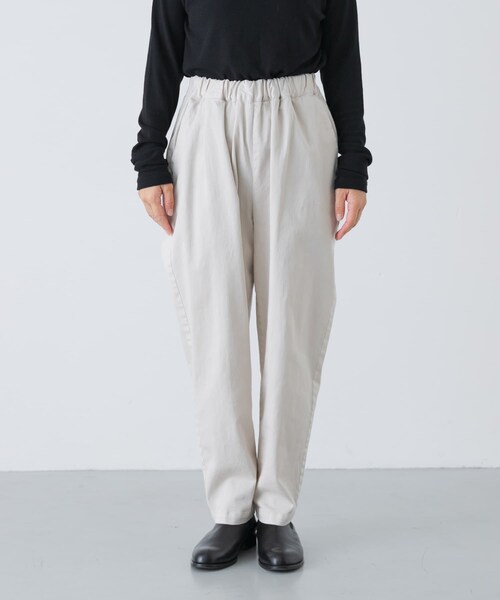 かぐれ（カグレ）の「コットンストレッチイージーパンツ（その他パンツ・レディース・BEIGE/OFF/BLACK/GRAY・FREE）」の11枚目の写真