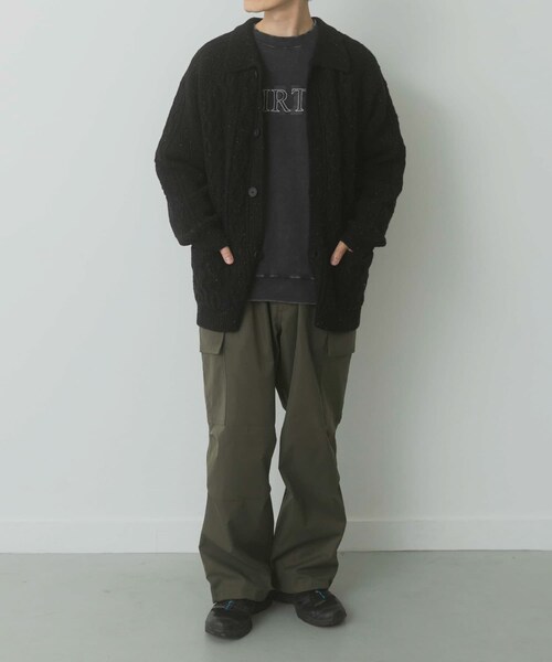 ITEMS URBANRESEARCH（アイテムズ アーバンリサーチ）の「ウール混 フィッシャーマンカーディガン（カーディガン/ボレロ・メンズ・WHT/NVY/BLK・M/L）」の21枚目の写真