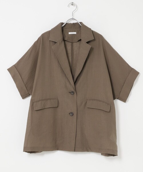 ITEMS URBANRESEARCH（アイテムズ アーバンリサーチ）の「シアードルマンジャケット（テーラードジャケット・レディース・BLK/BRN/GREGE・Free）」の6枚目の写真