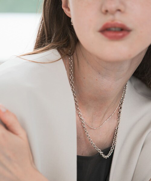 URBAN RESEARCH(アーバンリサーチ)の「decor『デコール』 Figarochain Necklace(ネックレス・レディース・SILVER・-)」の7枚目の写真