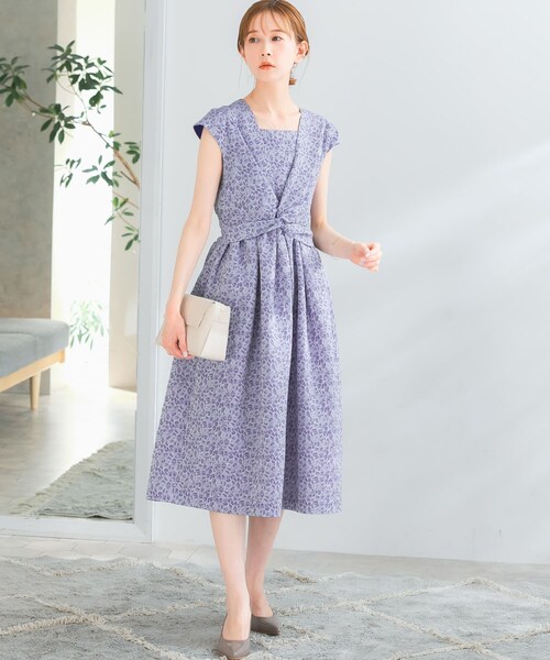 URBAN RESEARCH ROSSO（アーバンリサーチロッソ）の「『別注』Chaco×ROSSO　ジャガード2WAYドレス（ワンピース・レディース・mocha/blue・FREE）」の17枚目の写真