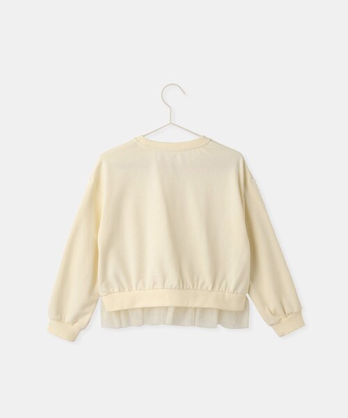 ROPE' PICNIC（ロペピクニック）の「【KIDS/キッズ】裾チュール裏毛プルオーバー（スウェット・キッズ・ブラック/キナリ・L/M/S）」の15枚目の写真