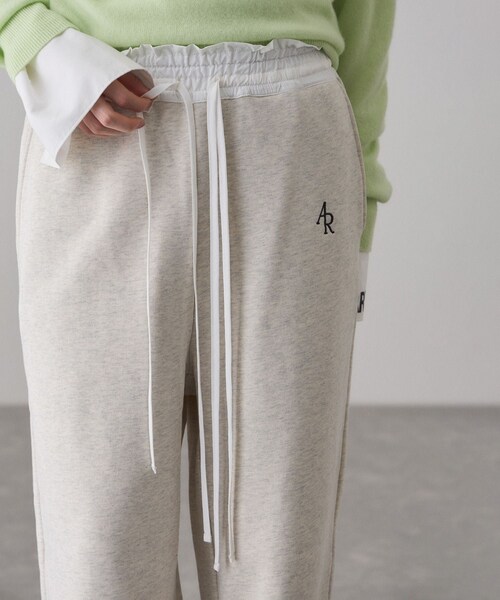 ADAM ET ROPE'（アダムエロペ）の「コンビウエストスウェットイージーパンツ（その他パンツ・レディース・グレー系/キナリ系・36/38）」の6枚目の写真