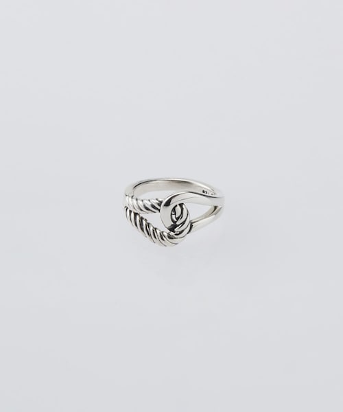 URBAN RESEARCH(アーバンリサーチ)の「XOLO Double Loop Ring(リング・メンズ・SILVER・L)」の1枚目の写真