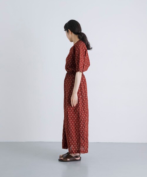 かぐれ（カグレ）の「MEYAME　PRINT SUMMER DRESS（ワンピース・レディース・BLACK/BURGUNDY・Free）」の20枚目の写真