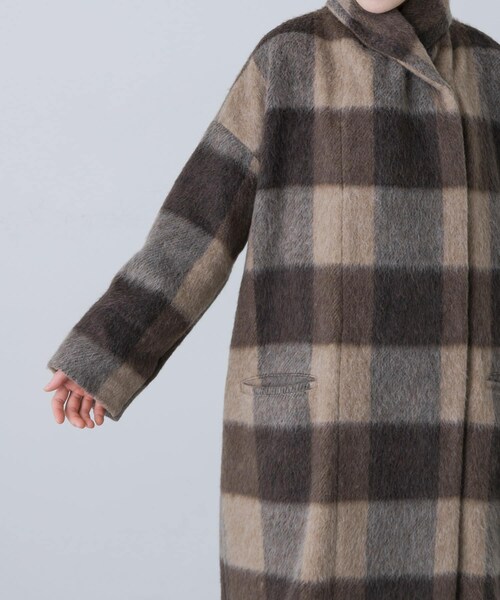 かぐれ（カグレ）の「Honnete　Shawl Collar Coat（テーラードジャケット・レディース・BrownCheck・one）」の13枚目の写真