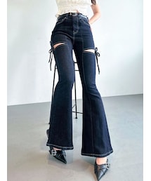 RESEXXY | 【追加生産分】カットアウトリボンデニムパンツ(デニムパンツ)