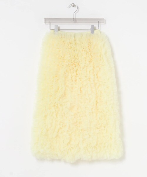 URBAN RESEARCH（アーバンリサーチ）の「VIVIANO　Ruffle Tulle Midi SKIRT（スカート・レディース・YELLOW/BLACK・FREE）」の2枚目の写真