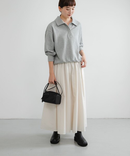 URBAN RESEARCH（アーバンリサーチ）の「ギャザーボリュームスカート（スカート・レディース・IVORY/BLACK・FREE）」の8枚目の写真