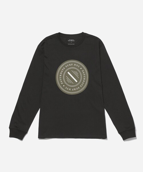 Saturdays NYC(サタデーズ ニューヨークシティ )の「SLASH BADGE STANDARD LS TEE(Tシャツ/カットソー・レディース・ブラック/グレー・L/M/S/XL/XS)」の21枚目の写真