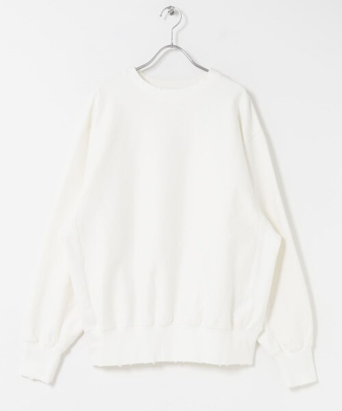 THE GOODLAND MARKET（ザグッドランドマーケット）の「KEIMEN　Work sweat（スウェット・メンズ・White/Black/Brown・M/L）」の4枚目の写真