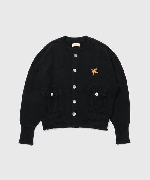【MIDTHINGS/ミッドシングス】BIRD PATCH CARDIGAN