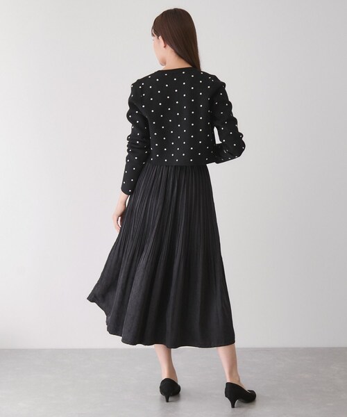 Jayro(ジャイロ)の「ドット柄カーディガン(カーディガン/ボレロ・レディース・ブラック系/グレー/ホワイト系・M)」の14枚目の写真