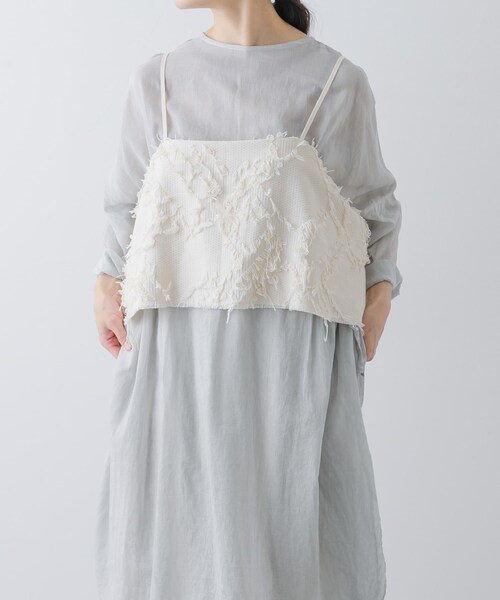 かぐれ（カグレ）の「ジャガードキャミソール（キャミソール・レディース・IVORY・FREE）」の12枚目の写真