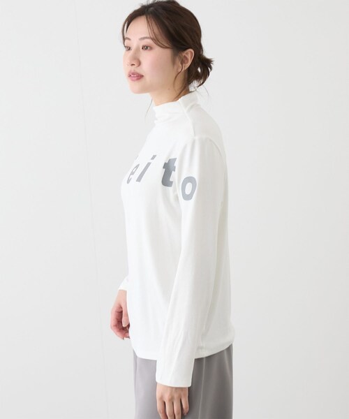 Jayro(ジャイロ)の「ロゴ入りボトルネックプルオーバー(Tシャツ/カットソー・レディース・ブラック/チャコール/グレー/ホワイト系/レッド・F)」の22枚目の写真