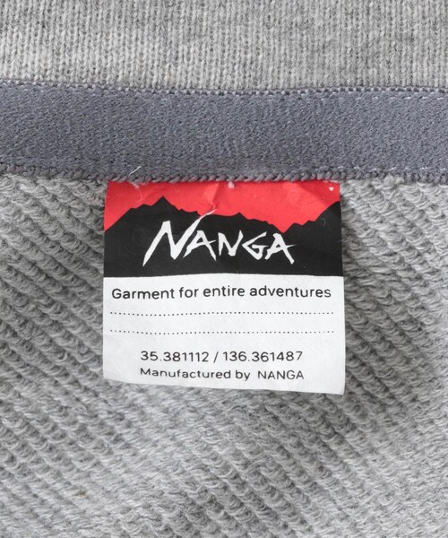 EKAL（エカル）の「NANGA　ECO HYBRID BOX LOGO SWEAT HOODIE（スウェット・メンズ・L.GRY・M/L）」の11枚目の写真