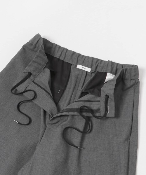 URBAN RESEARCH（アーバンリサーチ）の「ATON　WOOL TROPICAL TAPERED PANTS（その他パンツ・メンズ・303 T.GRAY/005 BLK・4/6）」の14枚目の写真