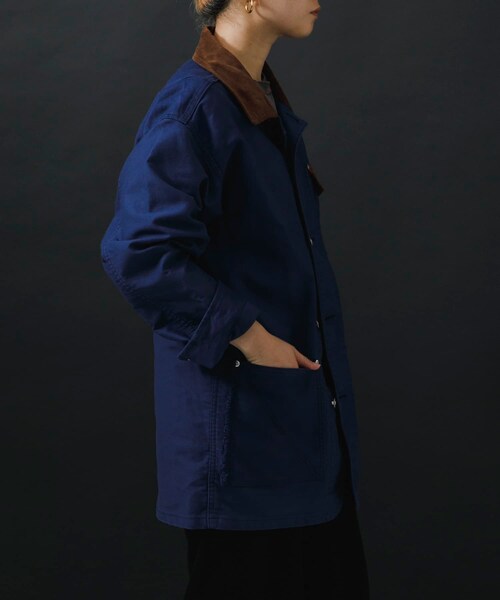 URBAN RESEARCH（アーバンリサーチ）の「NOMARHYTHM TEXTILE　French Work Coverall Jk（カバーオール・レディース・Blue・1）」の5枚目の写真