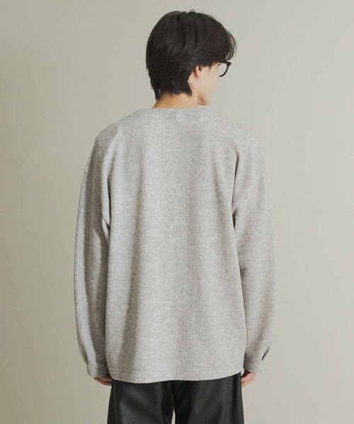 SENSE OF PLACE by URBAN RESEARCH（センスオブプレイスバイアーバンリサーチ）の「ウールタッチジャージカーディガン（カーディガン/ボレロ・メンズ・BLACK/GRAY/MINT・M/L）」の14枚目の写真