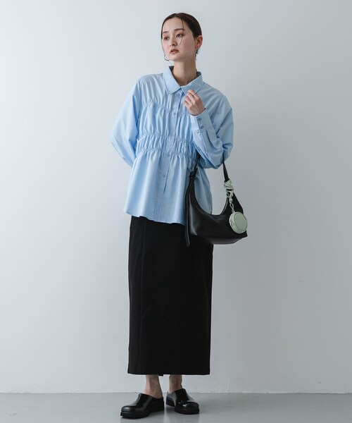 SENSE OF PLACE by URBAN RESEARCH（センスオブプレイスバイアーバンリサーチ）の「ラウンドポーチツキバッグ（ハンドバッグ・レディース・BLACK/BROWN/GREIGE・One）」の7枚目の写真