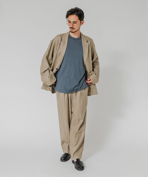 URBAN RESEARCH(アーバンリサーチ)の「LINEN WIDE EASY PANTS(その他パンツ・メンズ・BLACK/BEIGE/NAVY・M/L)」の18枚目の写真