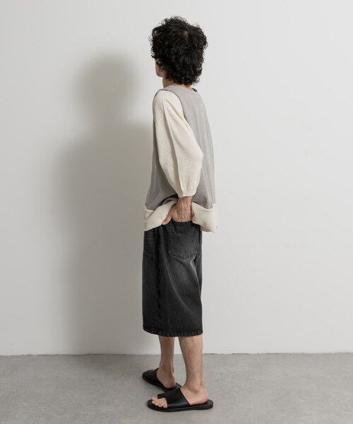 THE GOODLAND MARKET（ザグッドランドマーケット）の「master key　ORIGAMI（ニット/セーター・メンズ・WHTxGRY/BEGxGRN/BLK/NVY・FREE）」の10枚目の写真