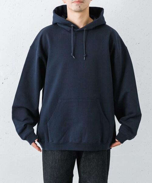 URBAN RESEARCH（アーバンリサーチ）の「Wide Dad　Dad SWEAT PARKA（パーカー・メンズ・D NAVY/RED・1/2）」の11枚目の写真