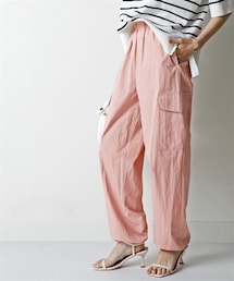 nissen | 軽くてやわらか綿ナイロンカーゴパンツ(接触冷感・UVカット)＜大きいサイズ有＞(カーゴパンツ)