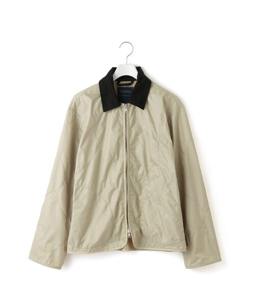 ADAM ET ROPE'(アダムエロペ)の「【LAVENHAM(ラベンハム)】SIDE POCKET UNWADDED TEYNHAM MENS(ブルゾン・レディース・ブラック/ホワイト・S)」の3枚目の写真