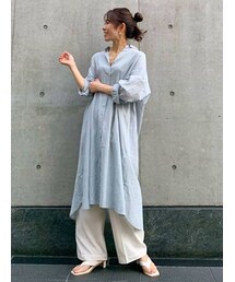 Ungrid | ロングルーズシャツワンピース(ワンピース)